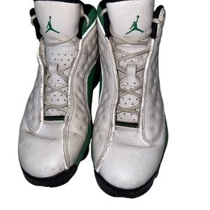 Nike Air Jordan 13 Retro GS Lucky Green Sneakers Size 6Y Unisex Kids‎ basketball